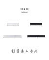 EGEO * APLIQUE LED 20W 3000K NEGRO